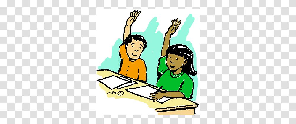 Student Raising Hand Clipart, Person, People, Female Transparent Png