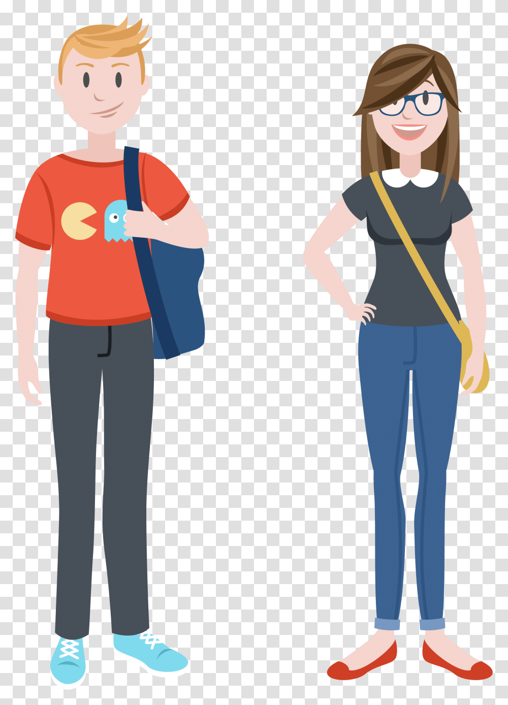 Student School Students Vector, Person, Pants, Sleeve Transparent Png