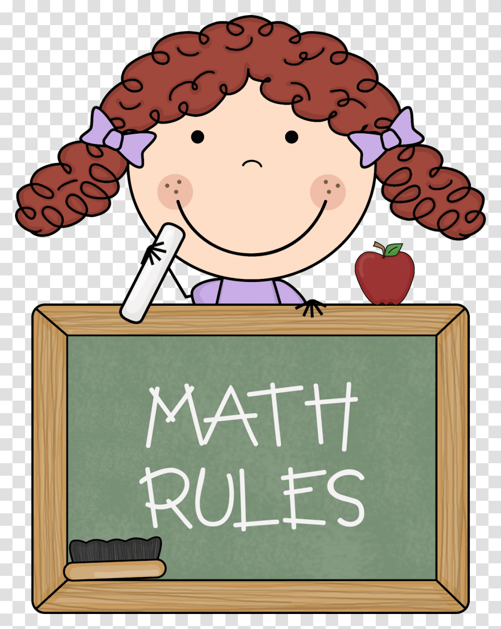 Student Studying Math Clipart Transparent Png