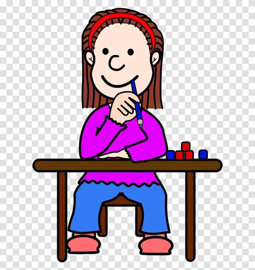 Student Thinking Thinking Student Cliparts Clip Art, Female, Girl, Woman, Food Transparent Png