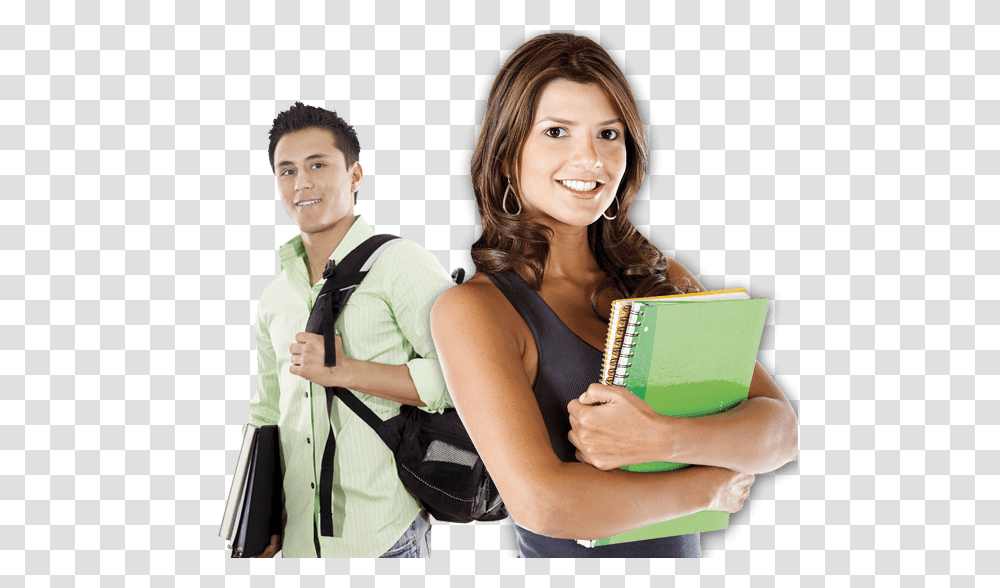 Student With Bag, Person, Human, File Folder, File Binder Transparent Png