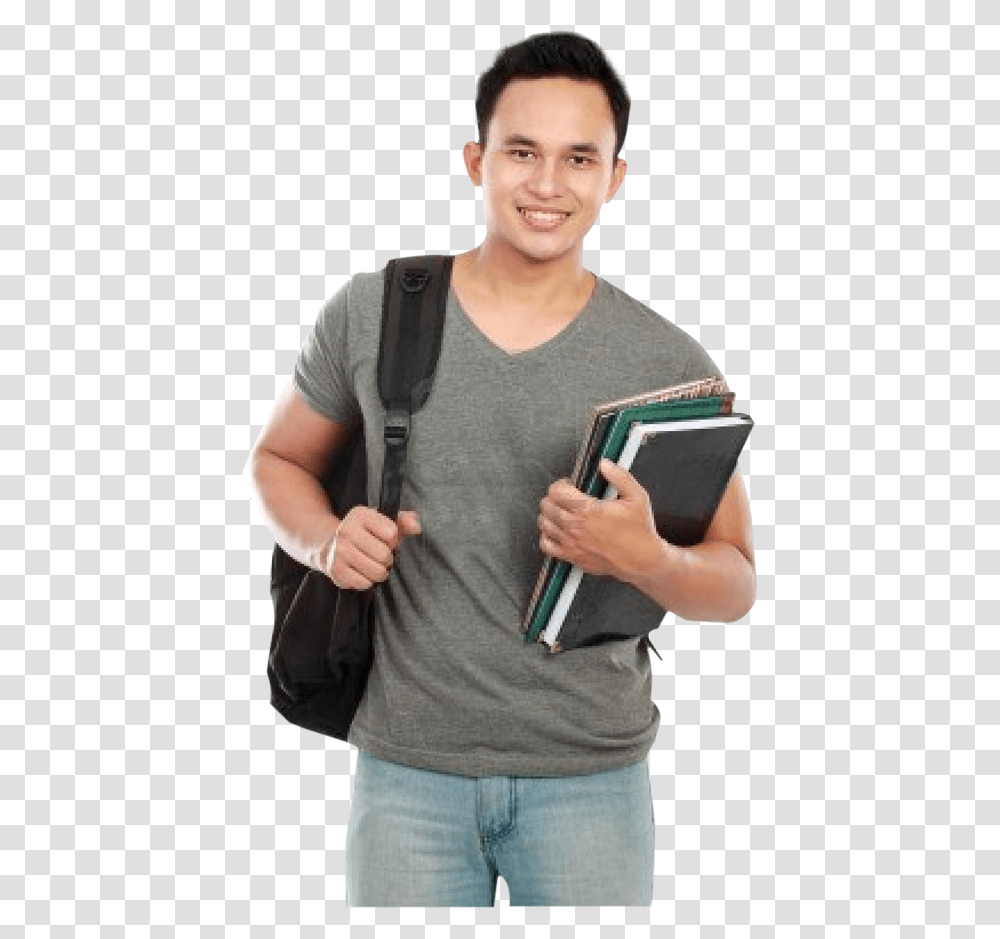 Student With Book, Person, Human, Suspenders Transparent Png