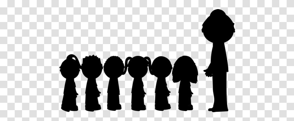 Students Walking In Line Cartoon Students In Line Silhouette, Audience, Crowd, Person, Human Transparent Png