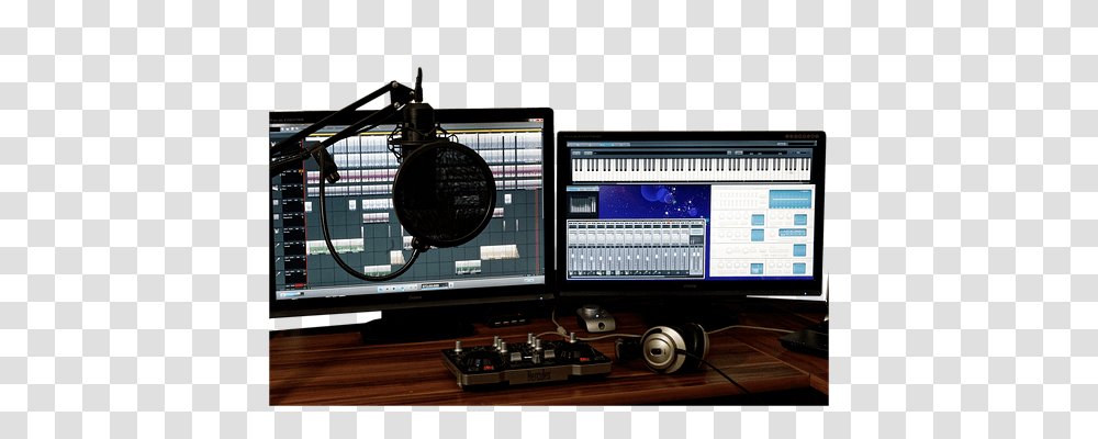 Studio Music, Screen, Electronics, Monitor Transparent Png
