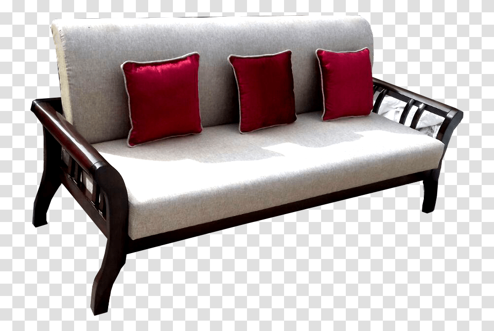 Studio Couch, Furniture, Cushion, Pillow, Bed Transparent Png