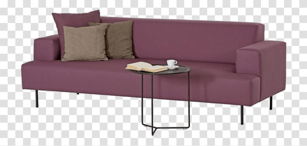 Studio Couch, Furniture, Table, Coffee Table, Cushion Transparent Png