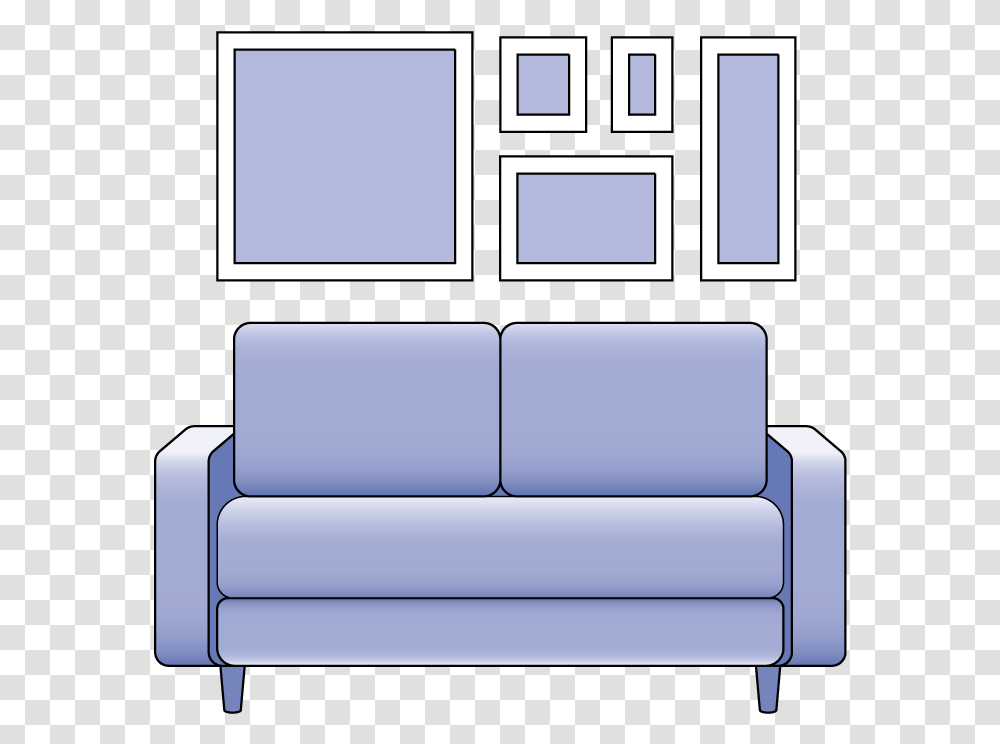 Studio Couch, Furniture Transparent Png