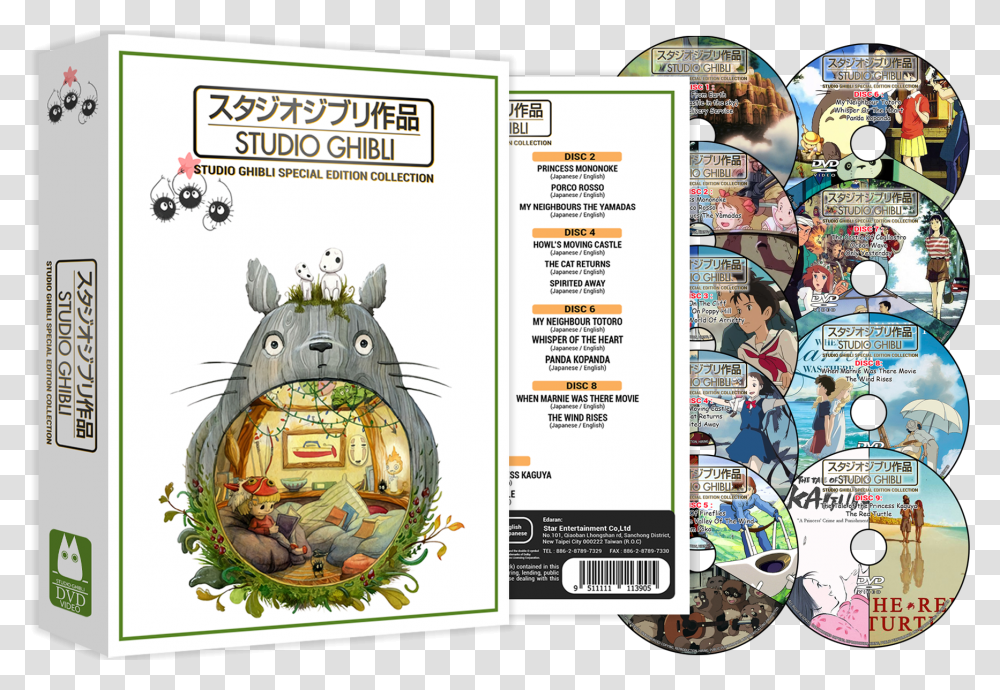 Studio Ghibli Movies Collection Studio Ghibli Box Set Dvd, Label, Text, Advertisement, Poster Transparent Png
