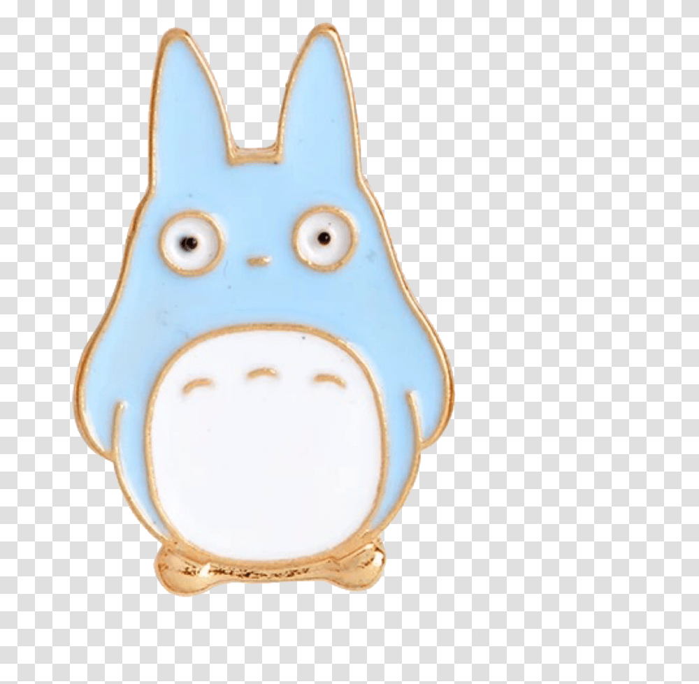 Studio Ghibli My Neighbor Totoro Blue Chu Totoro Pin Animal Figure, Figurine, Pottery, Porcelain Transparent Png