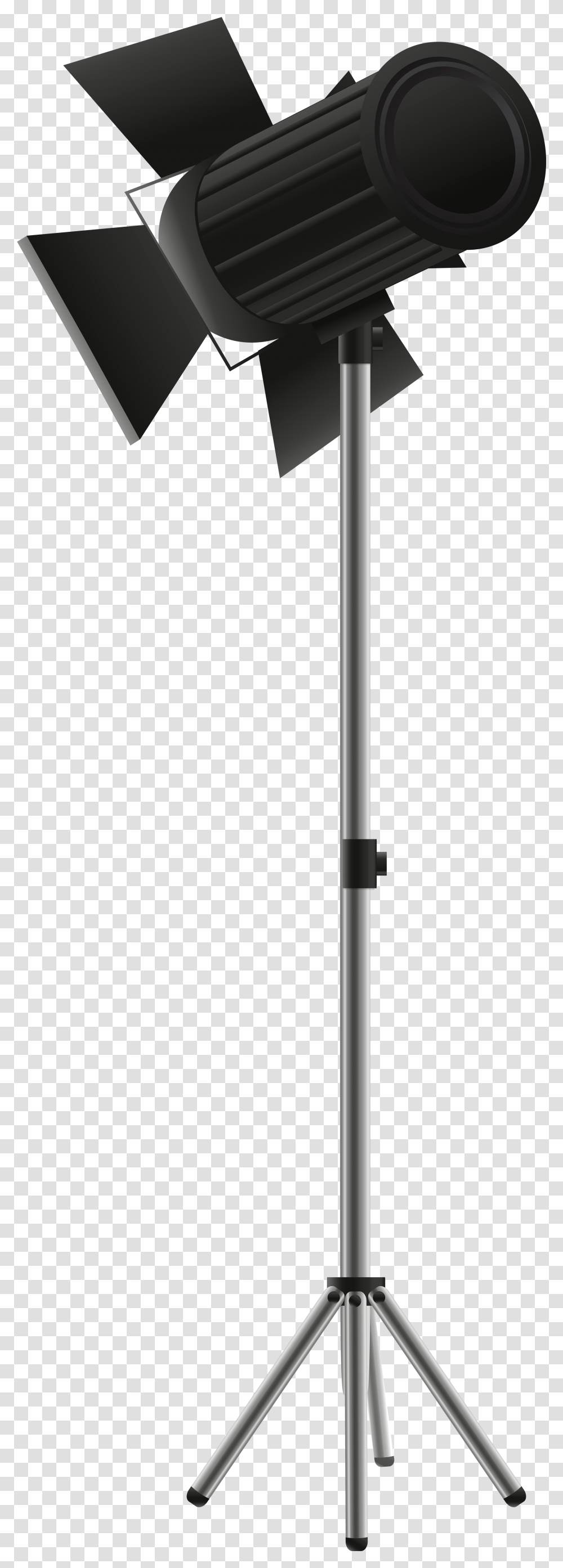 Studio Lighting On A Tripod Stand Clipart Street Sign, Sword, Weapon, Lamp Post, Bathroom Transparent Png