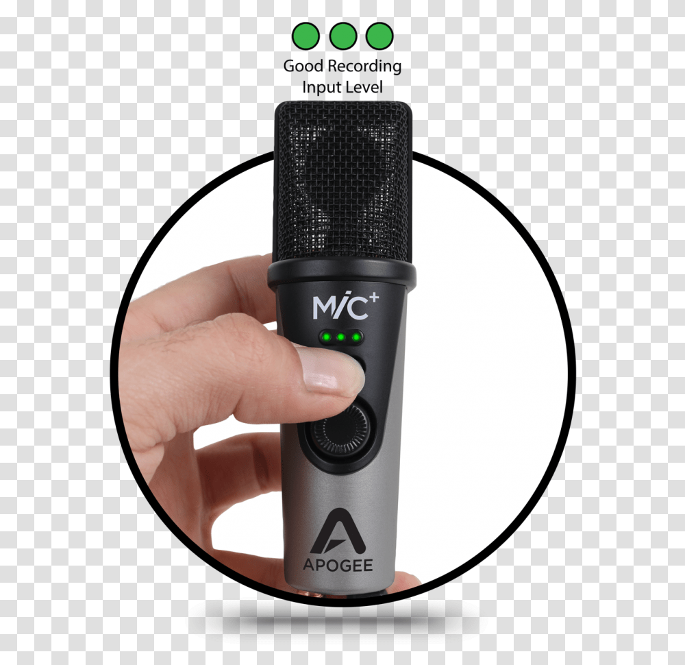 Studio Mic Apogee Mic Plus Blend, Electrical Device, Person, Human, Microphone Transparent Png