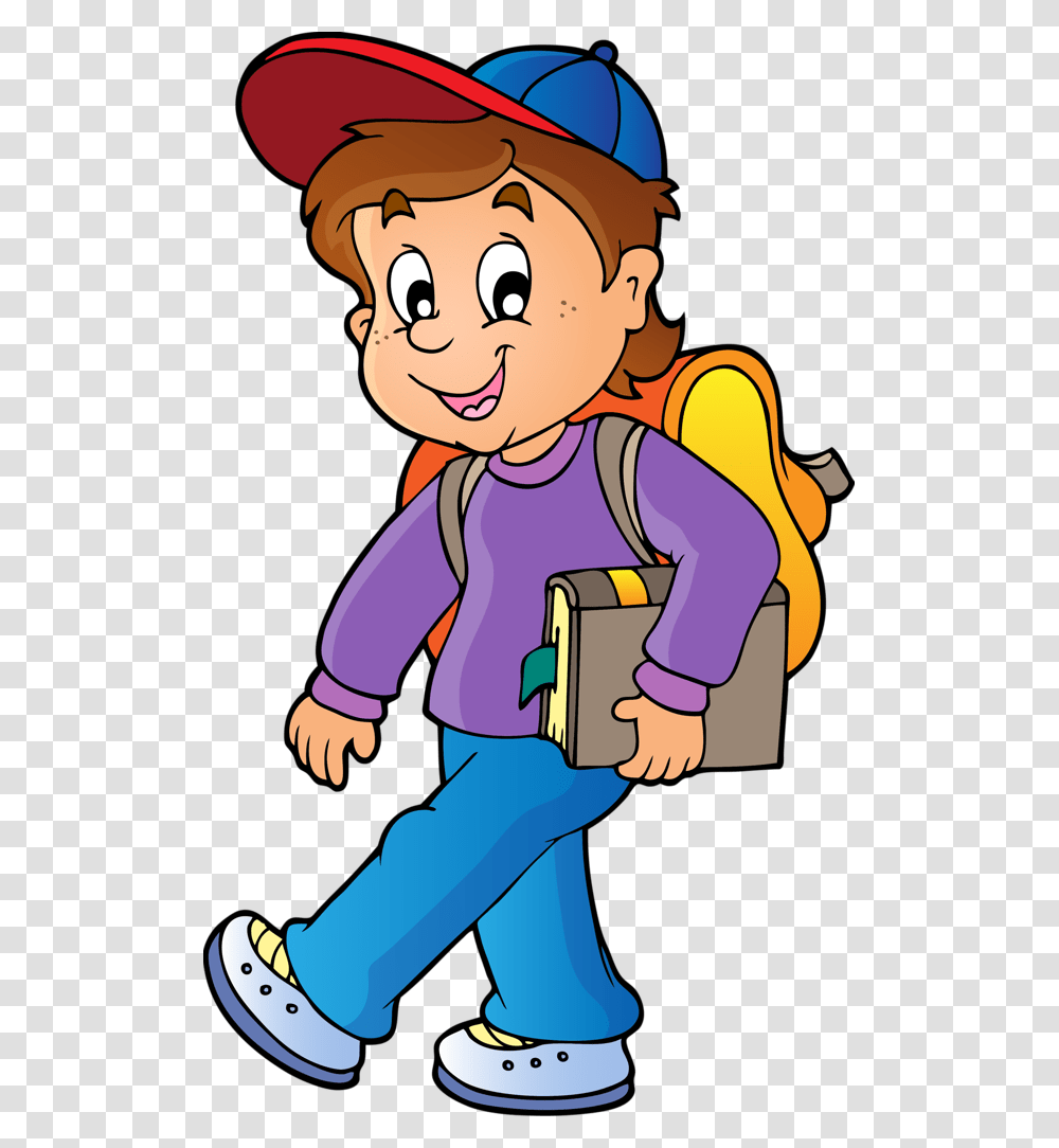 Study Clipart Study Timetable Boy Walking To School Clipart, Person, Outdoors, Chair, Drawing Transparent Png