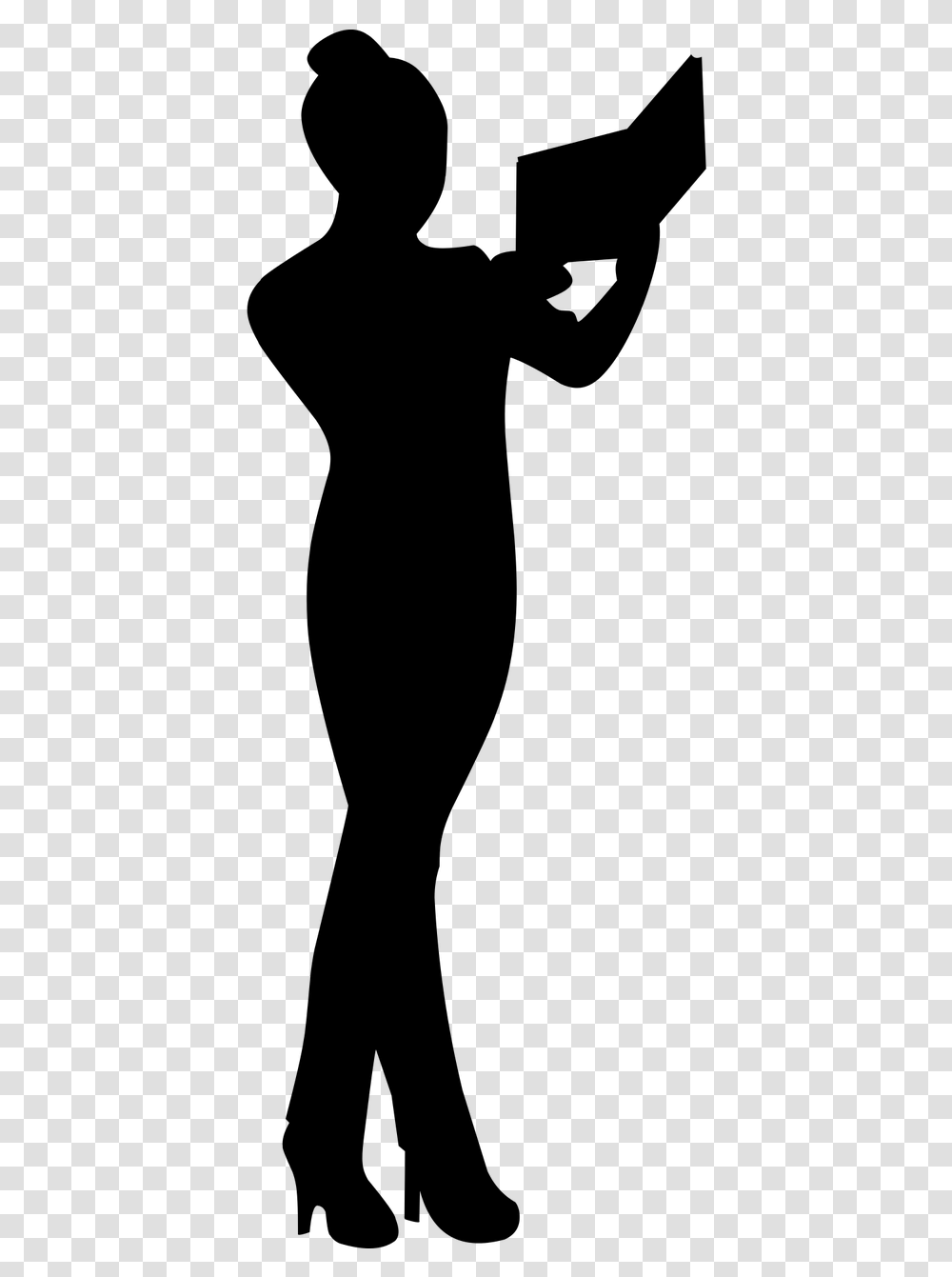 Study Silhouette, Gray, World Of Warcraft Transparent Png