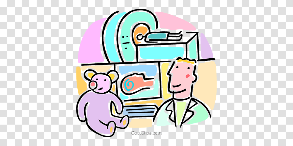Stuffed Animal And An Mri Machine Royalty Free Vector Clip Art, Doodle, Drawing, Gas Pump Transparent Png