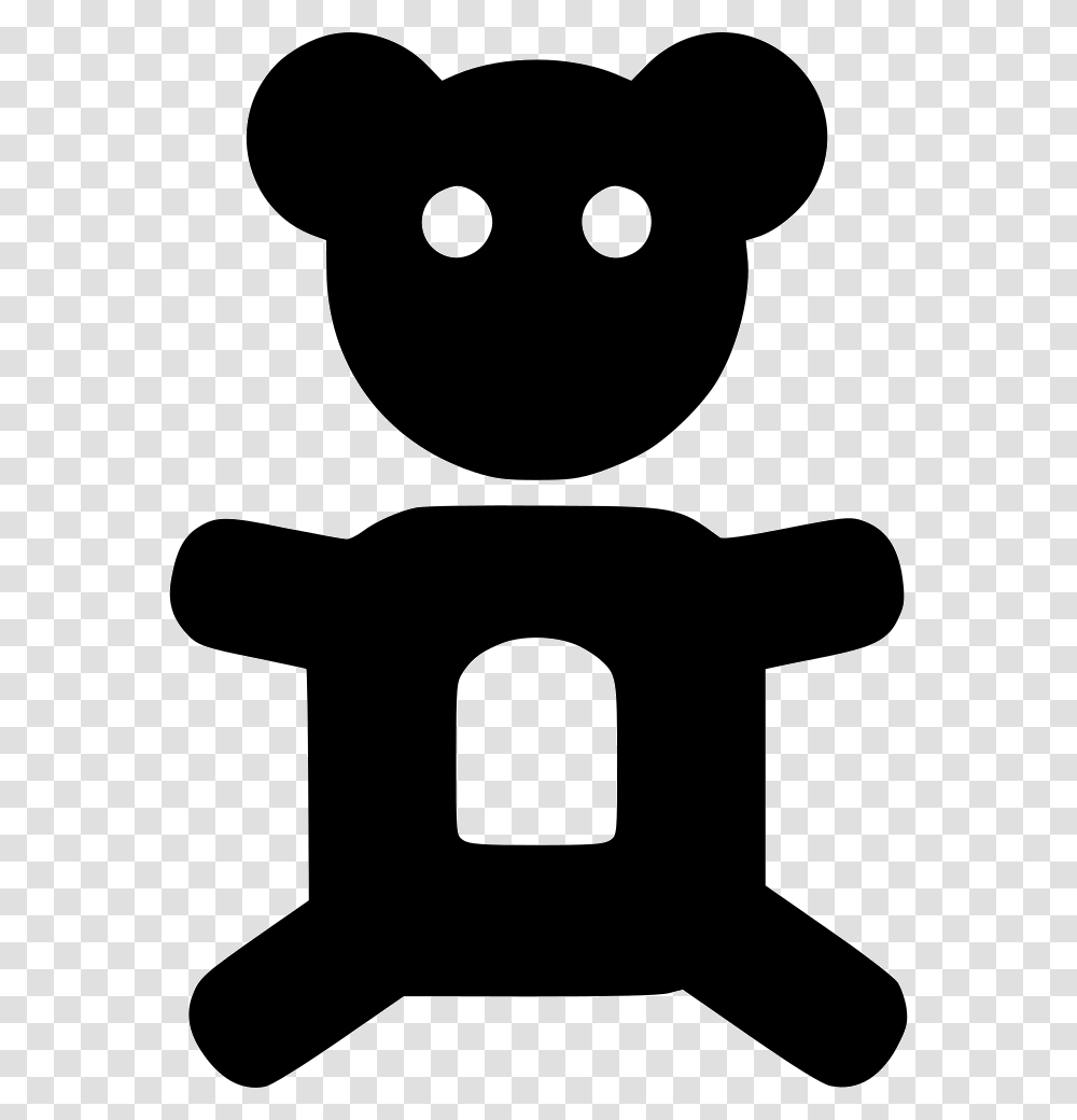 Stuffed Toy, Stencil, Silhouette, Light Transparent Png
