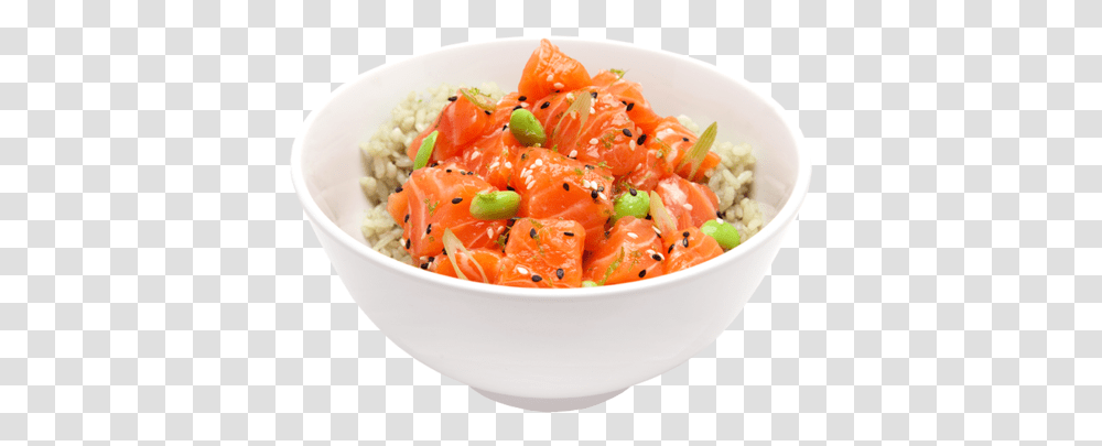 Stuffers Deli Poke Bowls Salmon Dish Background, Plant, Food, Fruit, Sesame Transparent Png