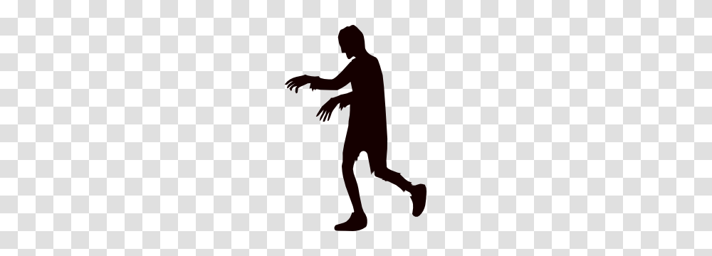 Stumbling Zombie Sticker, Silhouette, Person, People, Outdoors Transparent Png