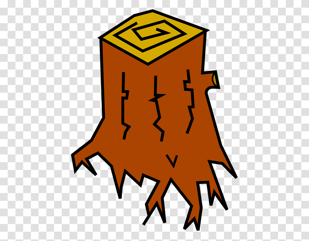 Stump Clipart Cut Tree, Plant, Fire, Halloween Transparent Png