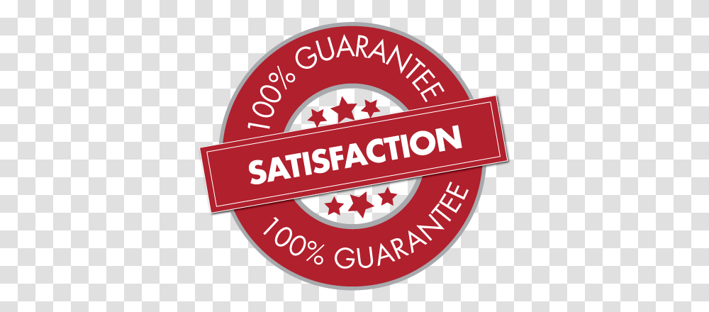 Stump Grinder And Brush Chipper Accessories 100 Satisfaction Guarantee Badge, Symbol, Logo, Trademark, Food Transparent Png