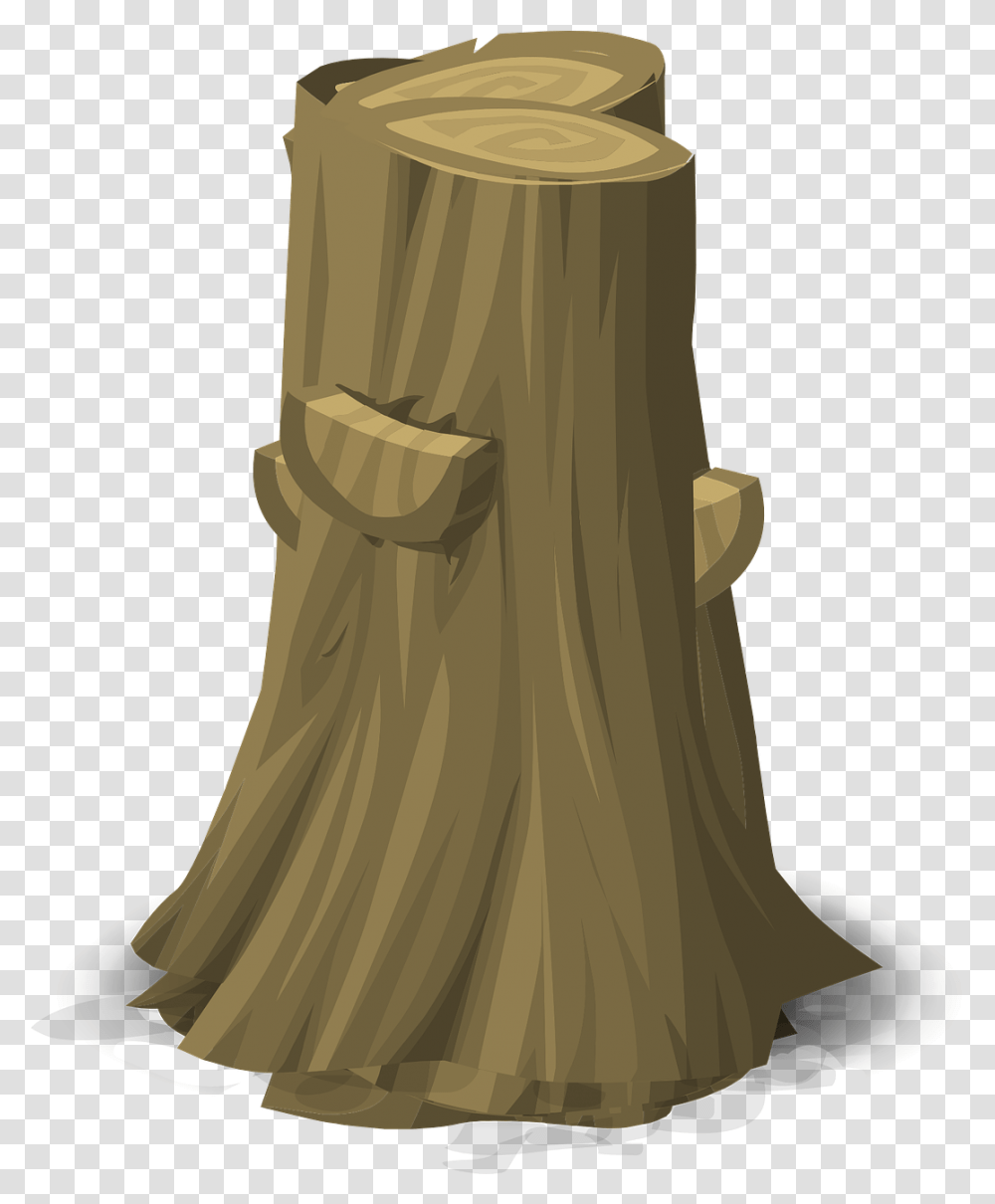 Stump Tree Log Trunk Cut Image Cut Tree, Tree Stump, Wedding Gown, Robe, Fashion Transparent Png
