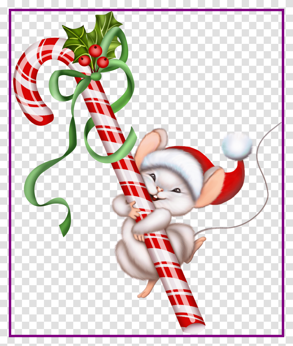 Stunning Christmas Candy Cane And Mouse Clipart Clip Art Pics, Person, Human, Toy, Knot Transparent Png