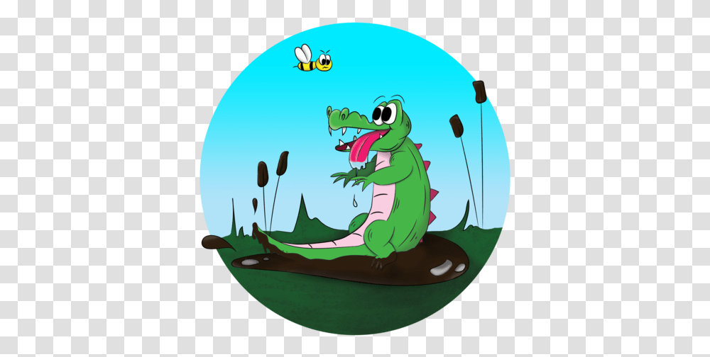 Stupid Crocodile Illustration Art Illustrator Photoshop Cartoon, Reptile, Animal, Alligator, Snake Transparent Png