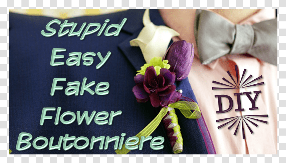 Stupid Easy Diy Fake Flower Boutonniere Left Of Normal Anniversary, Plant, Person, Petal Transparent Png