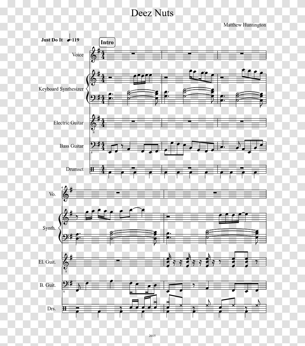 Stupid With Love Sheet Music, Gray, World Of Warcraft Transparent Png