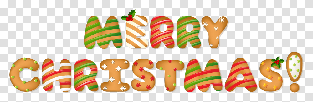 Style Cane House Candy Merry Gingerbread Christmas Merry Christmas Clipart Banner Transparent Png