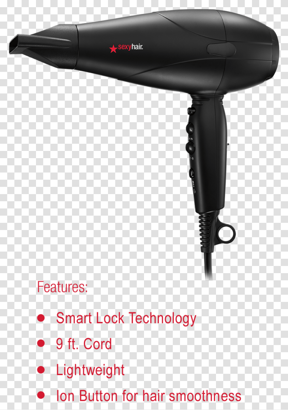 Style Lock Pro 1875 Watt Professional Dryer, Blow Dryer, Appliance, Hair Drier Transparent Png