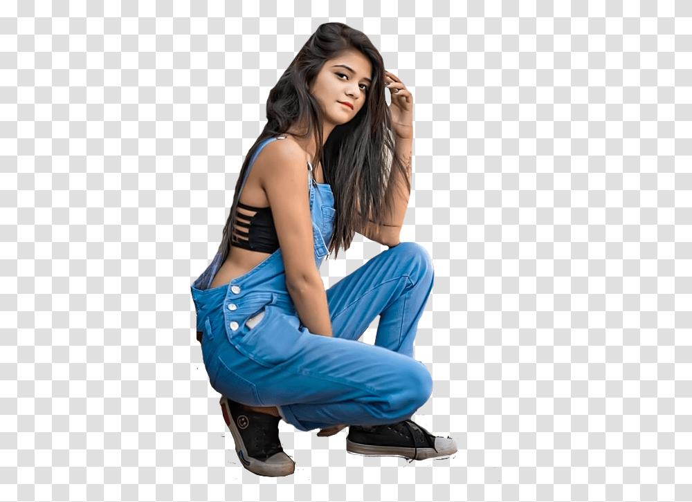 Stylish Pose Girl 2018 Hair Background Download, Clothing, Shoe, Footwear, Person Transparent Png