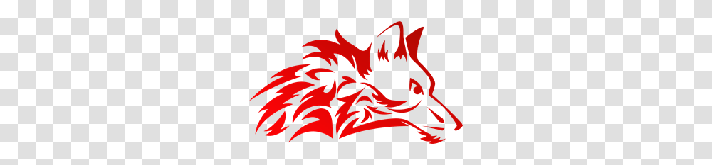 Stylish Red Wolf Logo Vector, Dragon, Poster, Advertisement Transparent Png