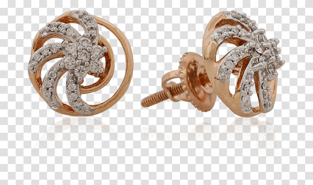Stylish Swirl Diamond Earrings Earrings, Accessories, Accessory, Jewelry, Wedding Cake Transparent Png