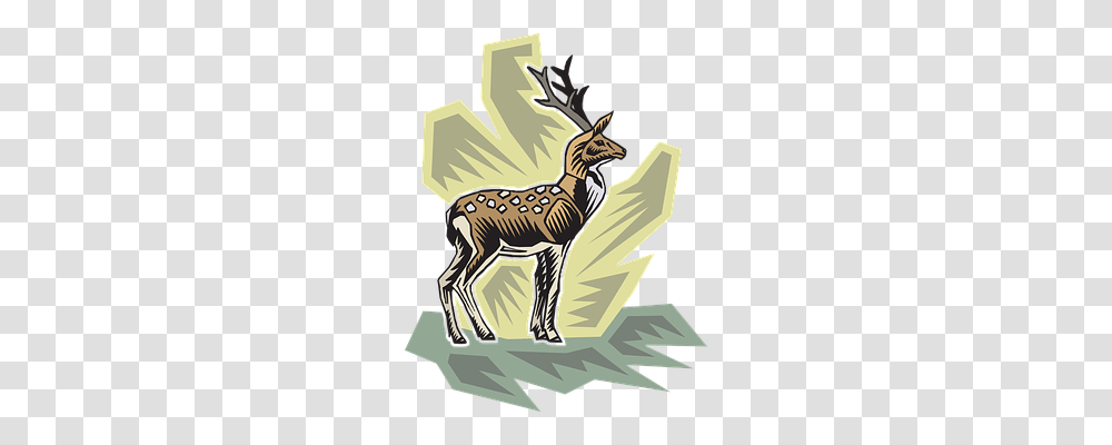 Stylized Wildlife, Animal, Deer, Mammal Transparent Png