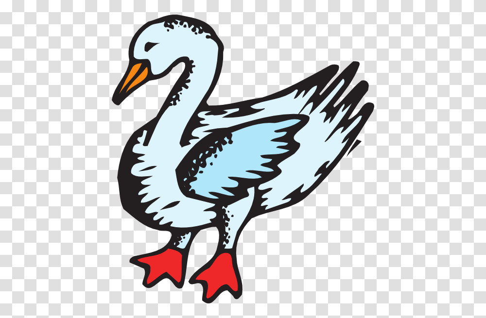 Stylized Blue Goose Clip Art, Bird, Animal, Duck, Vulture Transparent Png