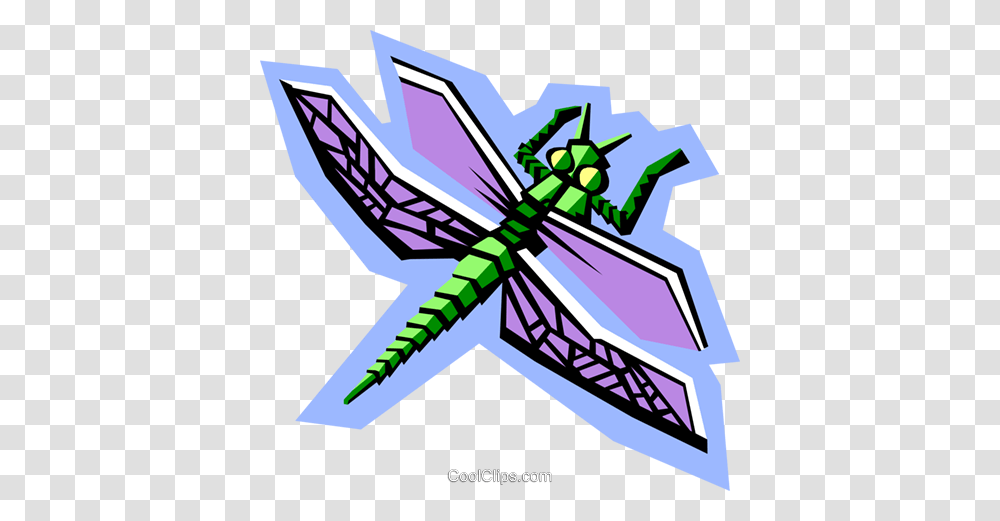 Stylized Dragonfly Royalty Free Vector Clip Art Illustration, Insect, Invertebrate, Animal, Anisoptera Transparent Png