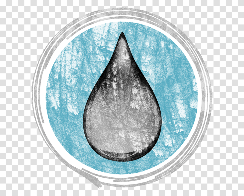 Stylized Illustration Of A Water Drop Drop, Droplet, Moon, Outer Space, Night Transparent Png