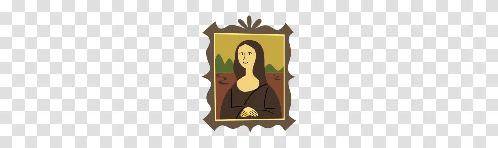 Stylized Mona Lisa, Poster, Person, Book Transparent Png