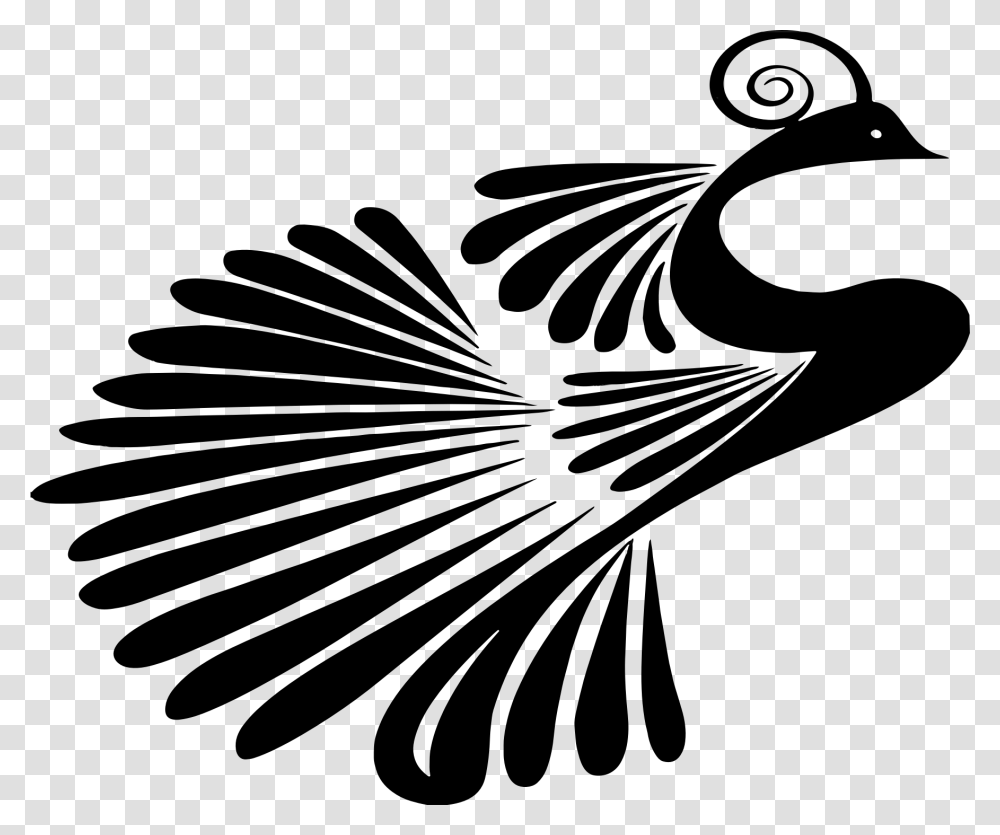 Stylized Peacock Silhouette Clip Arts Peacock Cliparts, Gray, World Of Warcraft Transparent Png