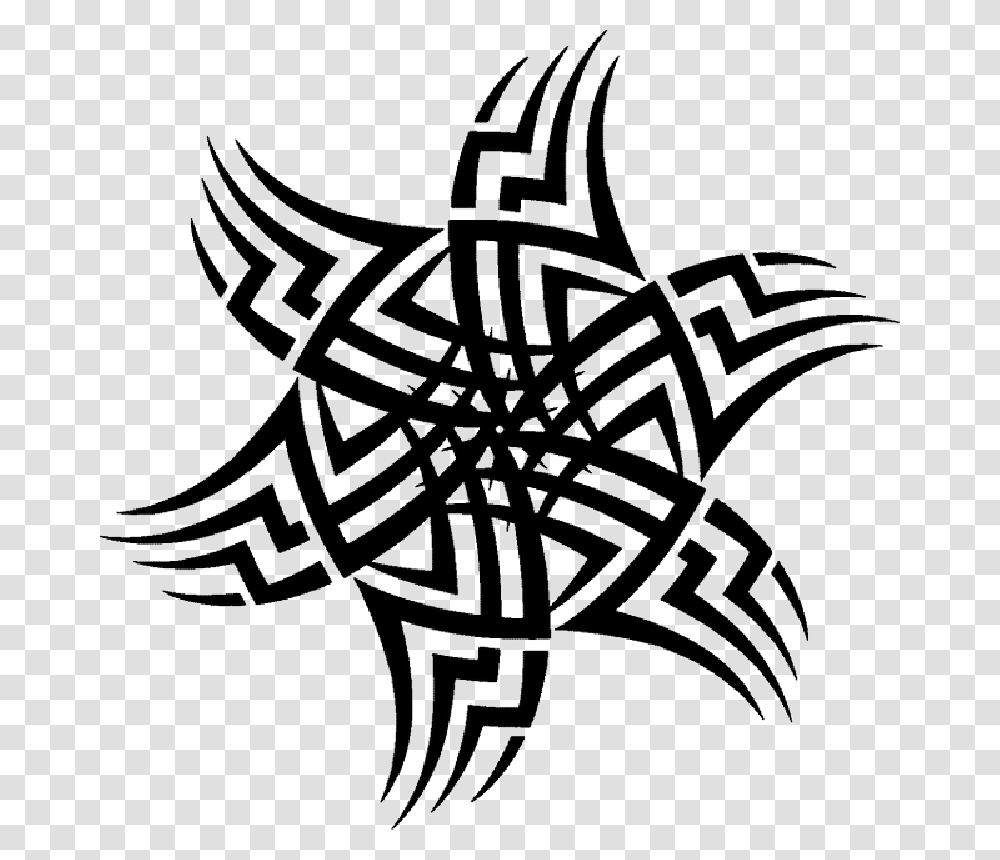 Stylized Star Pattern Circle Art Wavy Circle Tribal Patterns, Zebra, Wildlife, Mammal Transparent Png