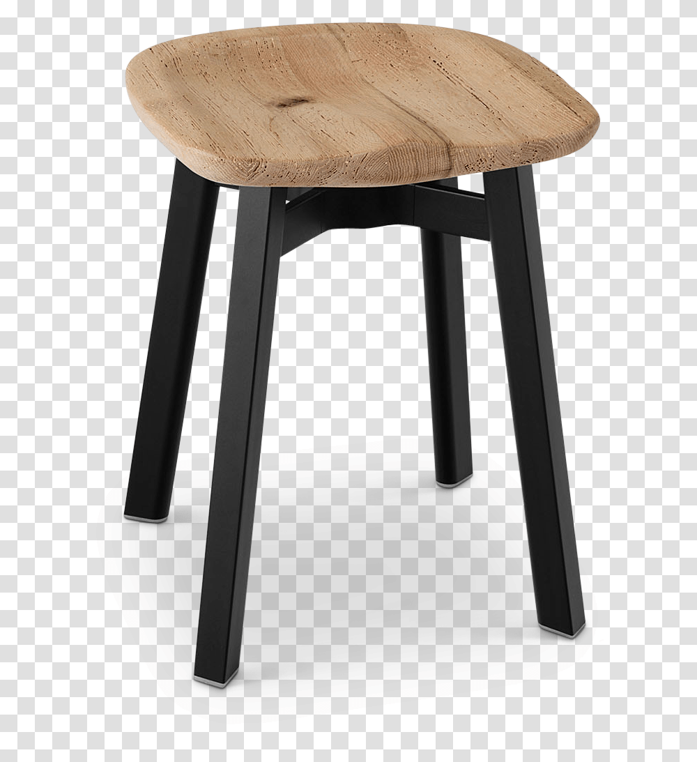 Su Small Stool Reclaimed Oak Seat Emeco Su Small Stool, Furniture, Chair, Bar Stool, Wood Transparent Png