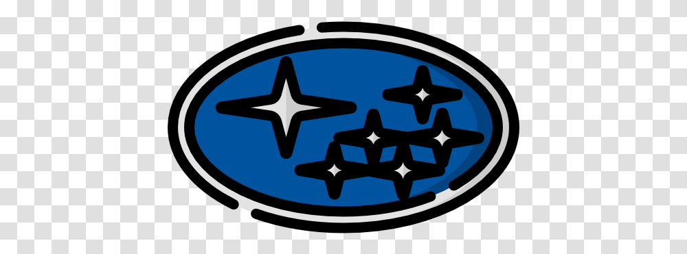 Subaru Icon Circle, Symbol, Star Symbol, Batman Logo Transparent Png