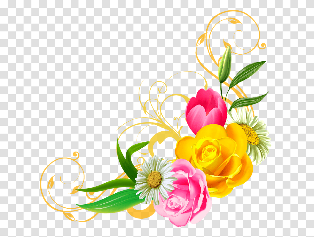Subho Noboborsho, Floral Design, Pattern Transparent Png