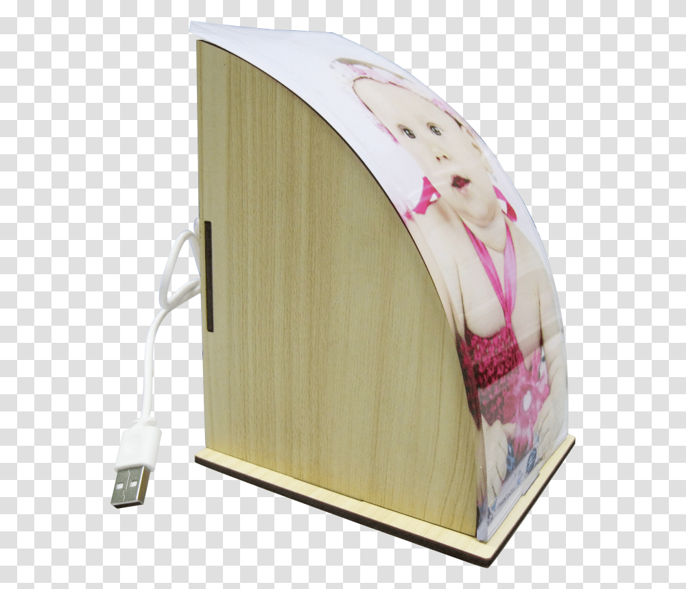 Sublimation Cute Curve Shaped Personalised Desk Lamp, Wood, Plywood, Dog House, Den Transparent Png