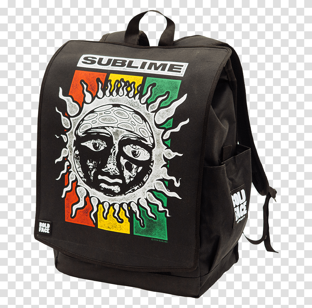 Sublime Rasta Sun Logo Backpack Sublime Sun Logo, Bag, Label Transparent Png