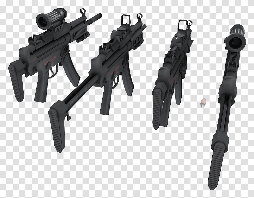 Submachine Gun Wip Mp5 Blueprint, Weapon, Weaponry, Rifle Transparent Png