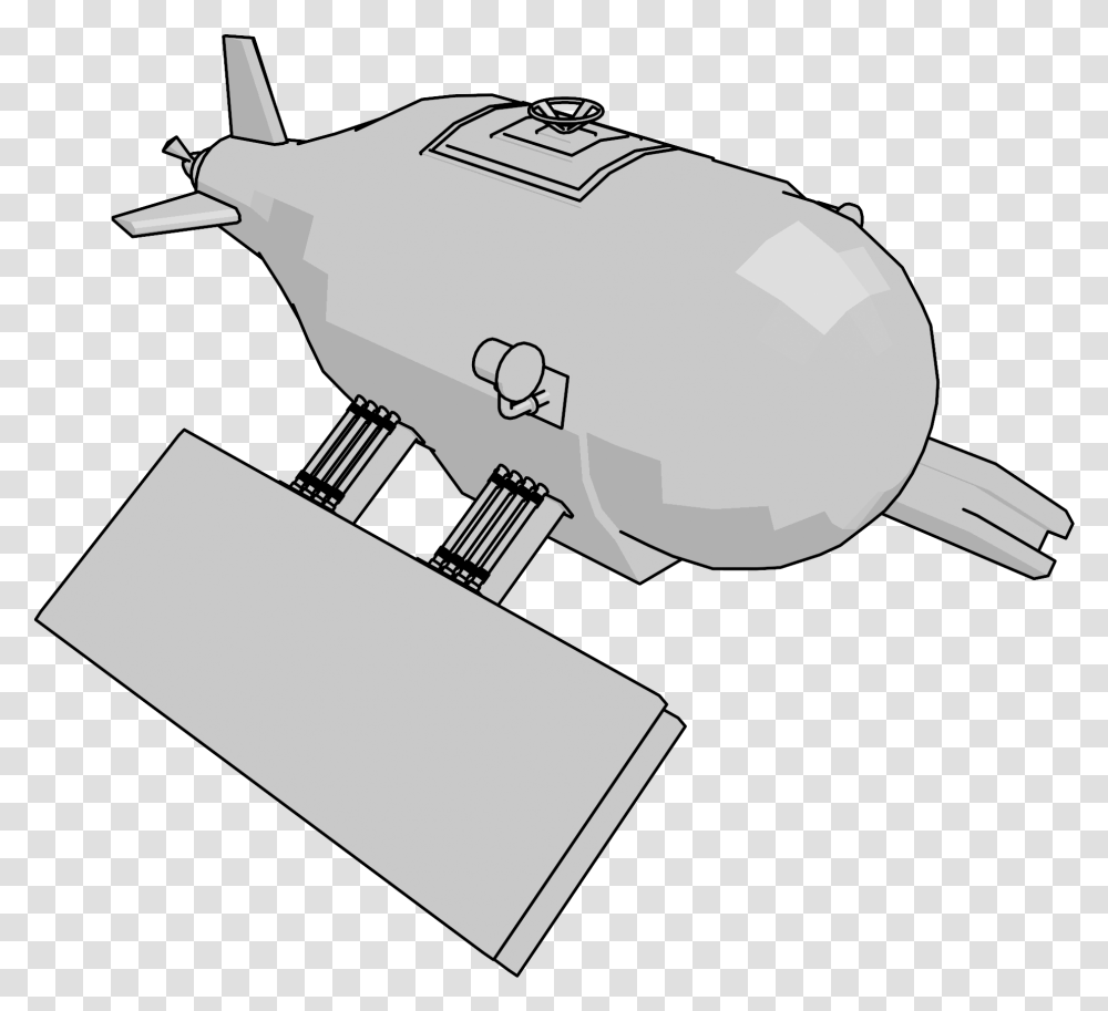 Submarine Complete Clipart Blimp, Axe, Tool, Hammer, Cowbell Transparent Png