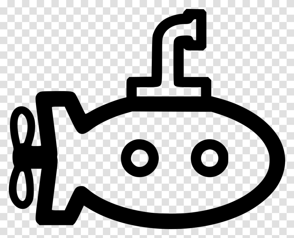 Submarine Line Art, Lawn Mower, Tool, Weapon Transparent Png