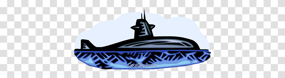 Submarine Royalty Free Vector Clip Art Illustration, Vehicle, Transportation, Water, Outdoors Transparent Png