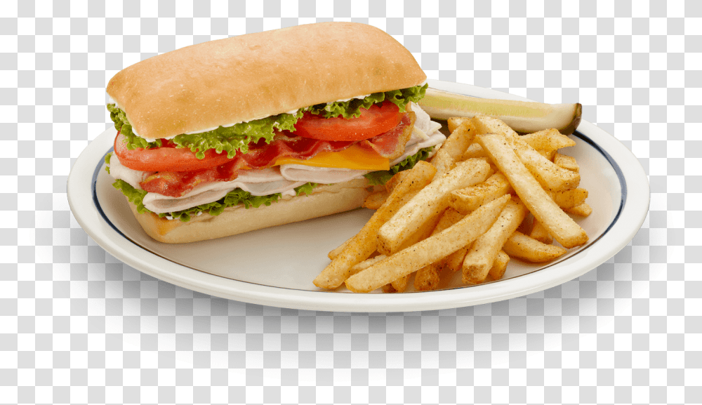 Submarine Sandwich And Fries, Burger, Food, Lunch, Meal Transparent Png